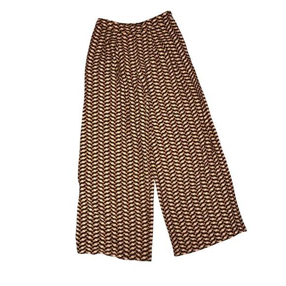 Who What Wear Womens Geo Print Wide Leg Pants Size 2 Lagenlook Boho - Picture 7 of 9